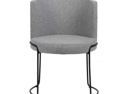 Chair Modern Upholstery Dining room Chairs Textile Color Gray 1 Seater new